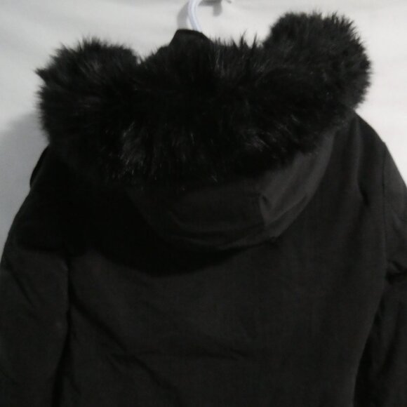 TOBOGGAN Cold Weather Gear | xs - extra small | Black Hooded Long Parka Coat - Picture 12 of 15